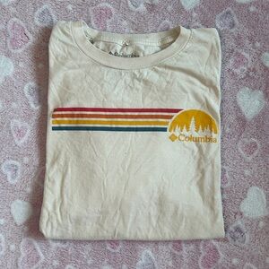 Columbia Men’s Cream Short Sleeve Graphic Tee size XL